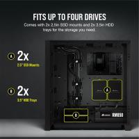 CORSAIR 4000D 2x120mm fan GAMING MID-TOWER PC KASASI CC-9011200-WW